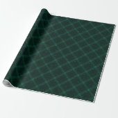 Groene Snowy Pset Cadeaupapier (Uitgerold)