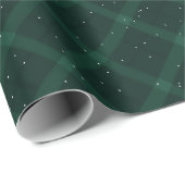 Groene Snowy Pset Cadeaupapier (Rol Hoek)
