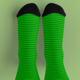 Groene Sokken met groene strips