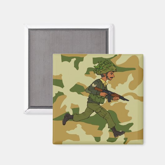 GROENE SOLDAAT PAKISTAN MAGNEET (Voorkant / Achterkant)