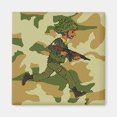 GROENE SOLDAAT PAKISTAN MAGNEET (Voorkant)