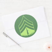 Groene Soldaat Sticker (Envelop)