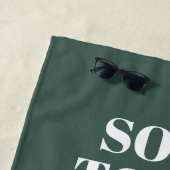 Groene Sore Today Sterke Tomorrow Name Workout Gym Strandlaken (In situ)