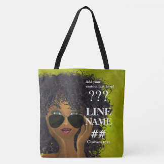 Groene Sorority Black Art Tote Bag