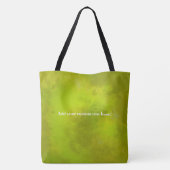 Groene Sorority Black Art Tote Bag (Achterkant)