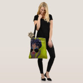 Groene Sorority Black Art Tote Bag (Op model)