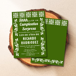Groene Spaanse Talavera Fiesta Sorpresa Verjaardag Kaart