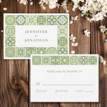 Groene Spaanse tegels