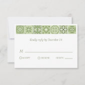 Groene Spaanse tegels (Voorkant)