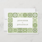 Groene Spaanse tegels (Achterkant)