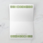 GROENE SPAANSE TEGELS BEDANKT KAART (Binnen)