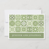 GROENE SPAANSE TEGELS BEHUIZING KAART (Achterkant)