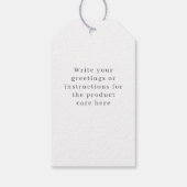 Groene spar boom cadeaulabel (Achterkant)