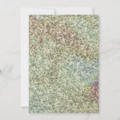 Groene Sparkle Eid al Adha dinerfeest uitnodiging (Achterkant)