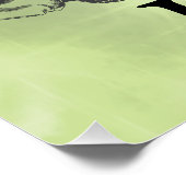 groene sparkle Happy 60th Birthday Perfect Poster (Hoek)