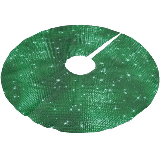 Groene Sparkle Kerstmis Kerstboom Rok (Gekanteld)
