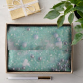 Groene Sparkles and Love Hearts Tissuepapier (Geschenk)