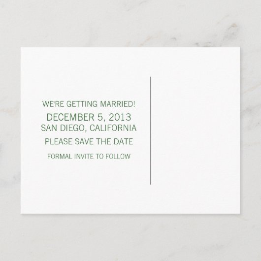 Groene Sparkly Holiday Boom sparen het Briefkaart (Achterkant)