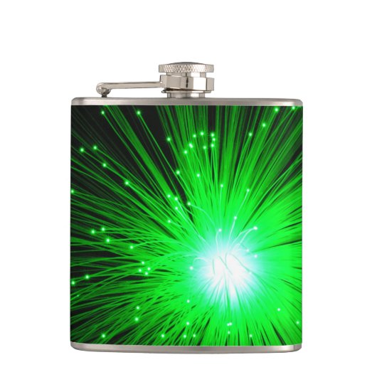 Groene Sparks Heupfles (Voorkant)