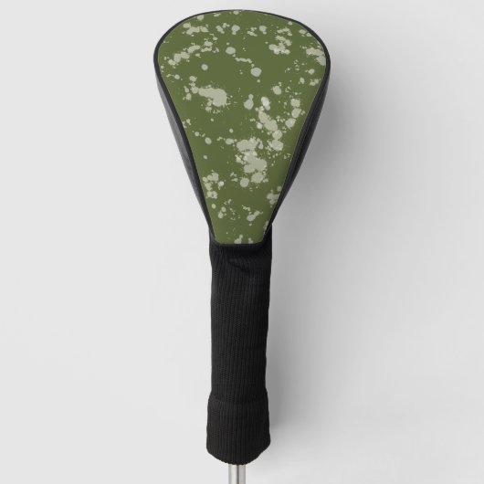 Groene Spatten Golfheadcover (Voorkant)