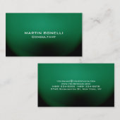 Groene speciale unieke platte reiniging visitekaartje (Voorkant / Achterkant)