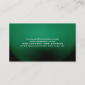 Groene speciale unieke platte reiniging visitekaartje (Achterkant)