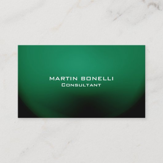 Groene speciale unieke platte reiniging visitekaartje (Voorkant)
