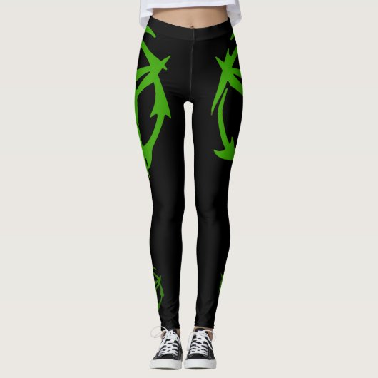 Groene SPECOPS over zwarte Leggings (Voorkant)