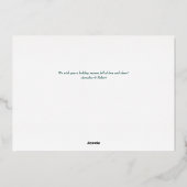 Groene spelden en Roos Gold Deer Folie Kaart (Achterkant)