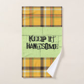 Groene spelden houden het handige Bathroom-handdoe Bad Handdoek (Handdoek)