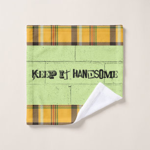 Groene spelden houden het handige Bathroom-handdoe Bad Handdoek
