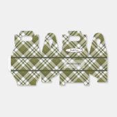 Groene speldendoos bedankdoosjes (Uitgevouwen)