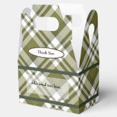 Groene speldendoos bedankdoosjes (Geopend)