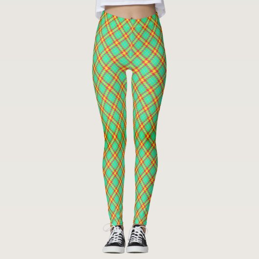 Groene spelregels Leggings (Voorkant)