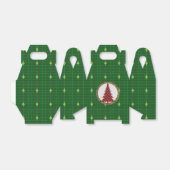 Groene spelstructuur bedankdoosjes (Uitgevouwen)