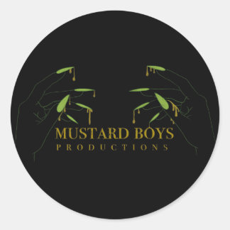 groene spijker Mosterd Boys Producties sticker