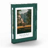 Groene spikkel lijst eenvoudige rustieke buitenfot fotoblokken (Links)