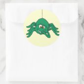 Groene spin leuke sticker (Tas)