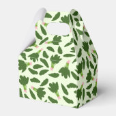 Groene spinazie leest patroon bedankdoosjes (Achterkant)