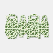 Groene spinazie leest patroon bedankdoosjes (Uitgevouwen)