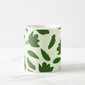 Groene spinazie leest patroon koffiemok (Center)