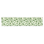 Groene spinazie leest patroon korte tafelloper (Horizontaal)