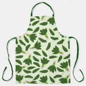 Groene spinazie leest patroon schort (Voorkant)