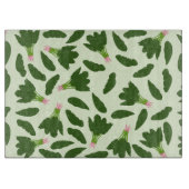 Groene spinazie leest patroon snijplank (Voorkant)