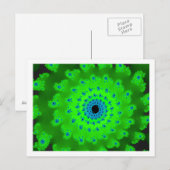 Groene spiraal briefkaart (Voorkant / Achterkant)