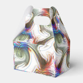 Groene spiraal met gekraste ondoorzichtige metalen bedankdoosjes (Achterkant)