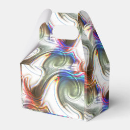 Groene spiraal met gekraste ondoorzichtige metalen bedankdoosjes