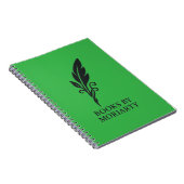 Groene spiraal notitieboek (Rechterzijde)
