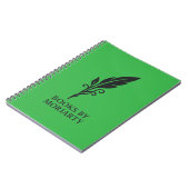 Groene spiraal notitieboek (Linkerzijde)