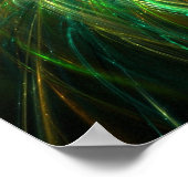 Groene spiraalster - Poster (Hoek)